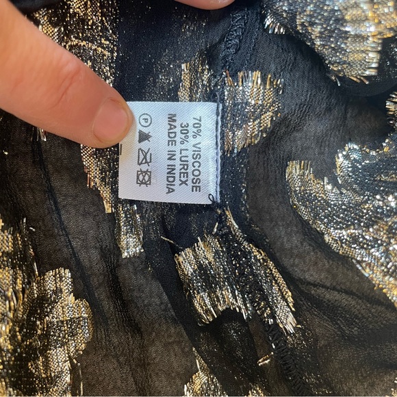 Melissa odabash short metallic tiered dress - Picture 8 of 8